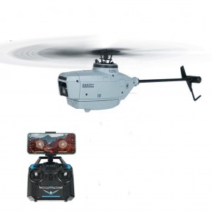 2.4G 6-Axis Gyro C127 Single Paddle 120 Meter Optical Flow 720P Camera WIFI Remote Sentry Helicopter Plane