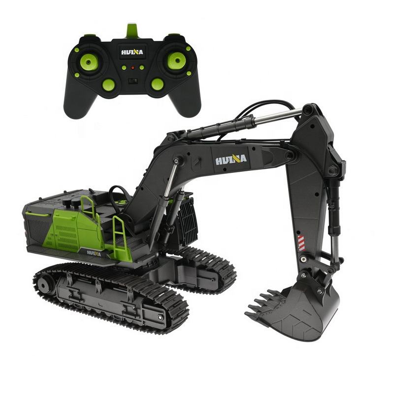 Gran oferta 1593 1/14 22CH camión de simulación Hobby modelo aleación Metal Control remoto excavadora excavadora juguetes