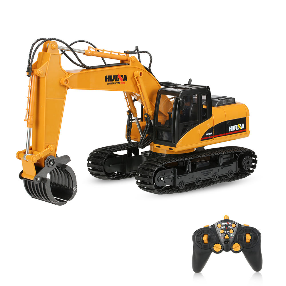 1570 Huina 16ch 1:14 2.4G Rc Fully Detailed Construction Alloy RC Timber Grab Excavator Truck