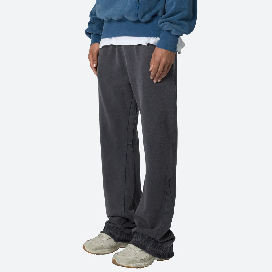 custom high quality cotton loose oversized flared sweatpants men blank sweatpants