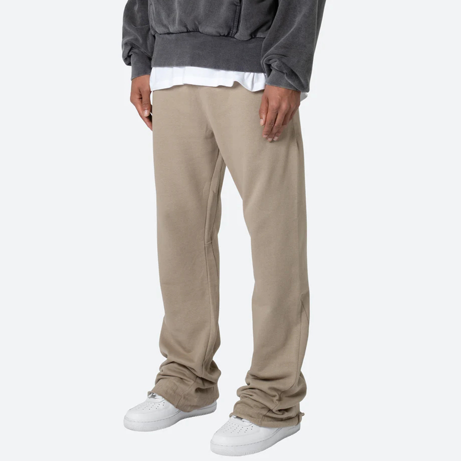 manufacture high quality solid sweatpants blank oversized flared sweatpants men