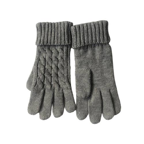 stylish cable knit gloves