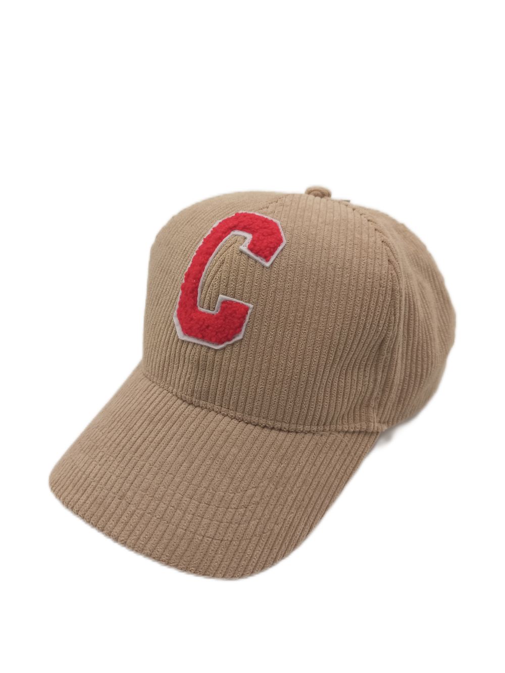 Cappellino da baseball in sei pezzi ricamato con patch in velluto a coste