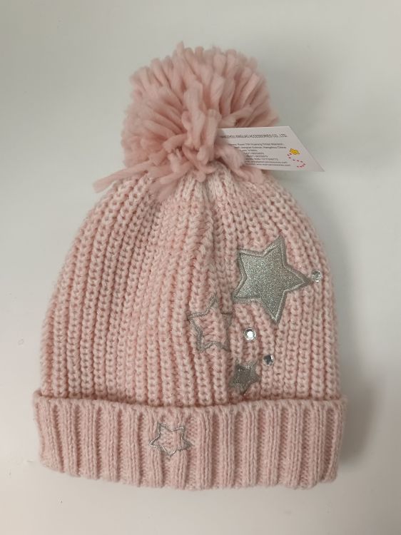 2022Pink Knitted Hat Irudi aipagarria