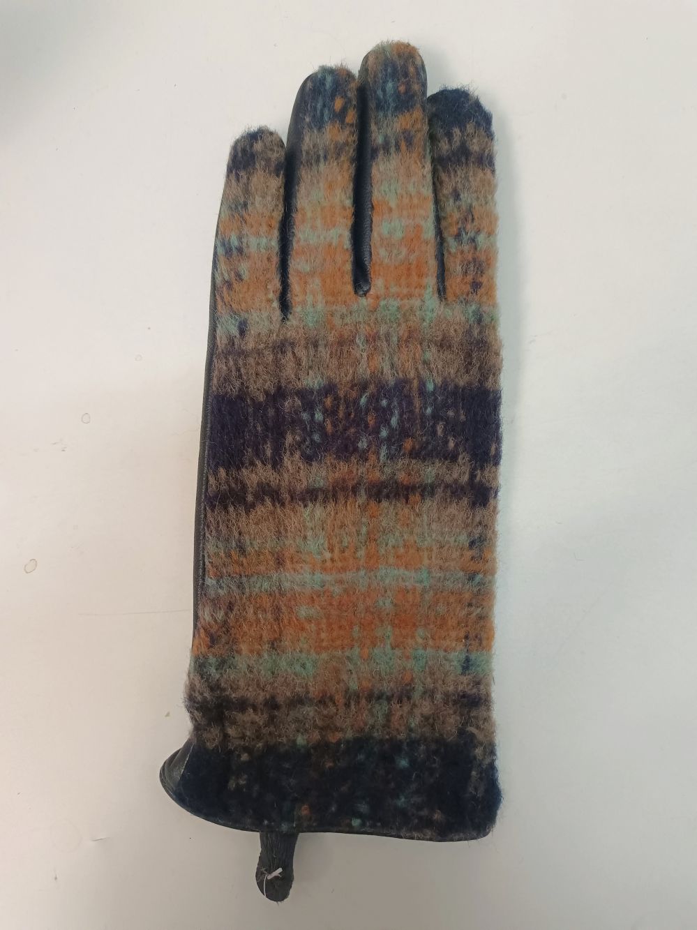 Sarung tangan jari kulit wol imitasi wanita