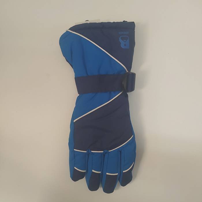 Multi-color adult ski gloves with lining