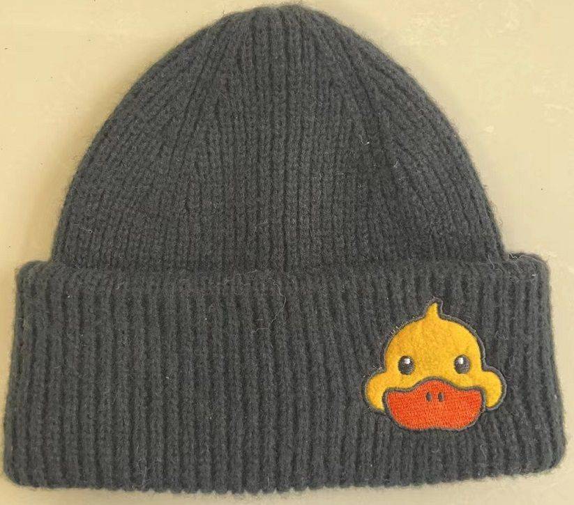 boy’s knitted hat with embroidery logo