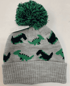 boy’s jacquard knitted hat with pompom