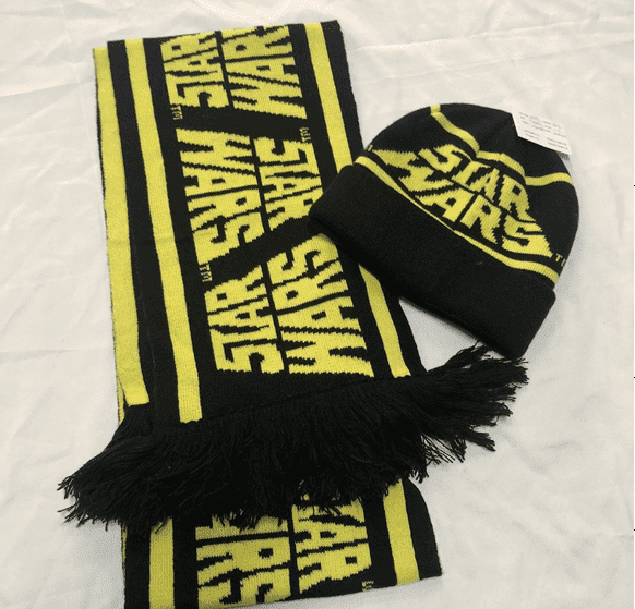 Men’s jacquard scarf  and hat set