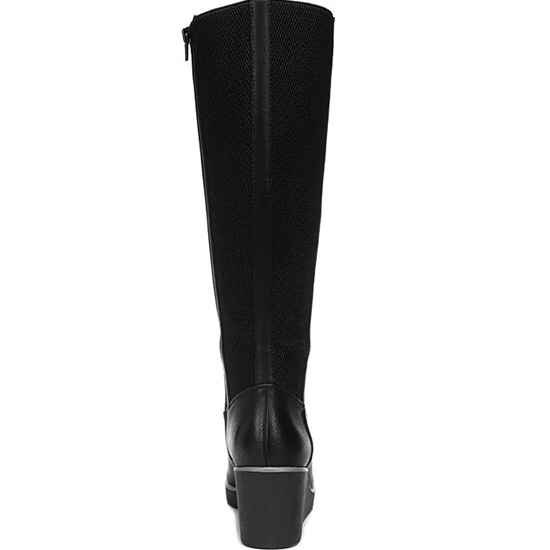 Custom and wholesale Soul approve wide calf tall wedge boot