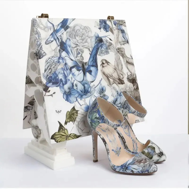 Celadon Print Design Set čevljev in torb