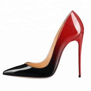 Fashion Women’s High quality patent leather Gradient colour Stilettos (customizable color)