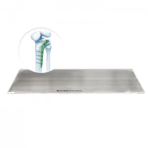 Titanium ark anvendt til kirurgisk knoglelåsesystem