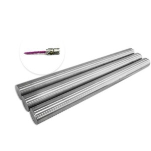 Titanium bar foar spine screws