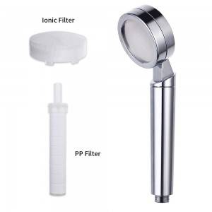OEM/ODM Factory Pure Action Shower Head - Ionic Filterer Shower Head, Water Saving Chrome Negative Ion Filter – Xinpaez