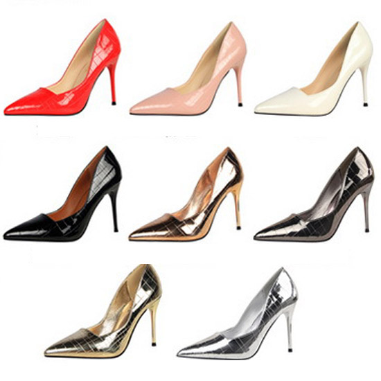 2022 Custom made for wholesale classic all colors patent leather high heel shoes
