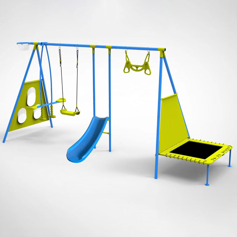 XNS053 Swing Playset mei mini trampoline en slide