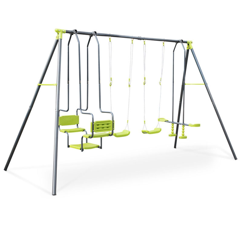 XNS056 Big Kids Playground Outdoor Mental Swing Set Cherry IV
