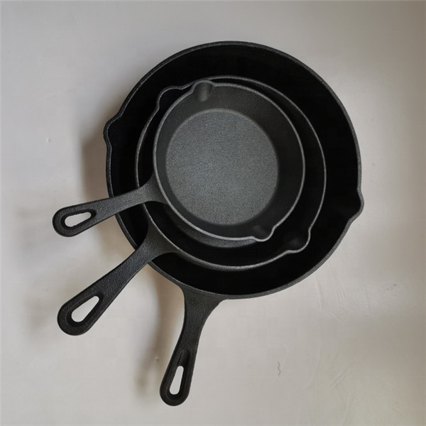 preseasoned cast iron 3pcs set with handle Dutch oven skillet yekumisikidza kumba Featured Image