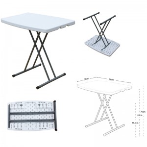 Χονδρικό φθηνό πλαστικό λευκό πτυσσόμενο παιδικό πτυσσόμενο τραπέζι για πικνίκ εξωτερικού χώρου