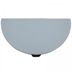 4 фута сгъваема наполовина кръгла преносима бяла HDPE сгъваема маса с дръжка 4 футова кръгла маса