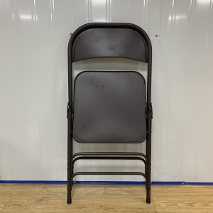검은색 야외 철제 쌓을 수 있는 컴포트 피크닉 4팩 접이식 의자