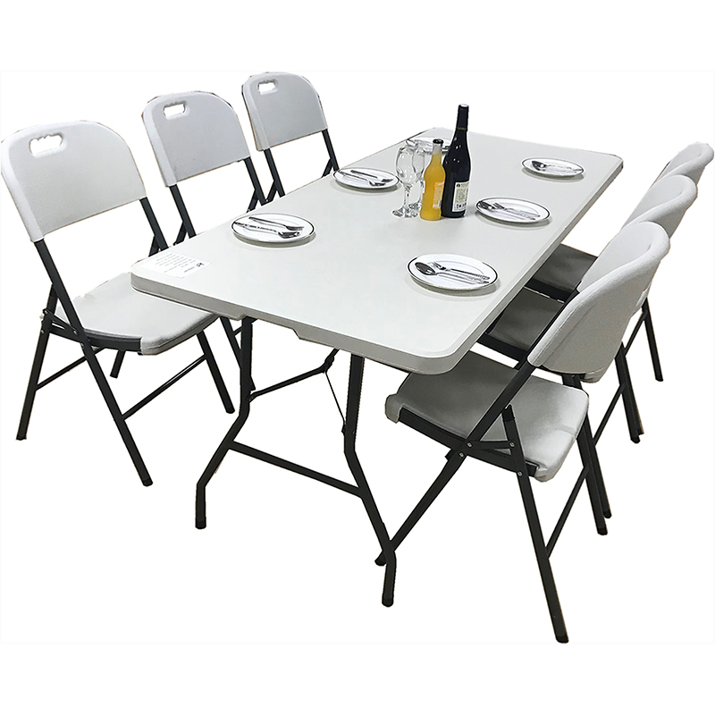 Rectangular Portable Folding Table Legs 6ft HDPE Indoor ug Outdoor Folding Table Featured Image