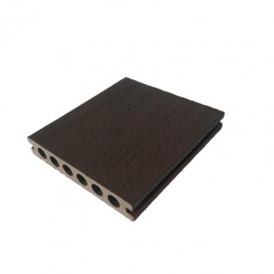 Čokoláda 138*23mm Wpc Composite Decking Engineering Wood Flooring