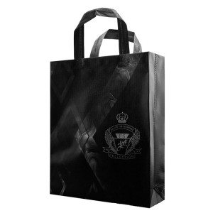 High Performance China  Logo Printed Black Shopping Gift  Bags
