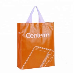 Custom printing cheap promotional pp non woven shopping bag