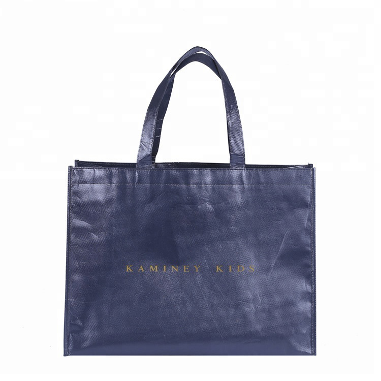 OEM ultrasonic reusable pp nonwoven laminated shopping bag with customized logo Featured Image