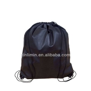 Customized cheap sublimation promotional eco friendly non woven sport backpack storage shoe shopping gift drawstring bag