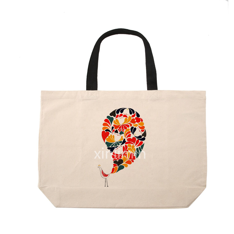 2019 Eco-friendly promotion Fashion cheap cotton canvas tote bag canvas bag