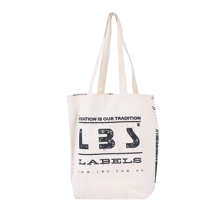 Cartoon printed plain recycle cotton canvas shopping tote bag Cotton Tote Shopping Bag