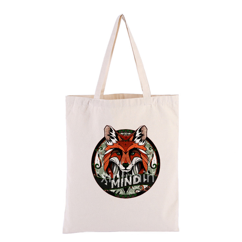 Custom Printed Gift Cotton Standard Size Cotton Canvas Tote Bag shopping bag