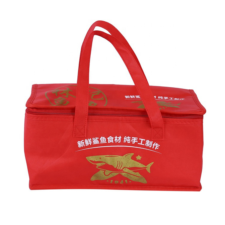 Custom promotional insulated soft portable cake lunch cooler bag with tote Featured Image