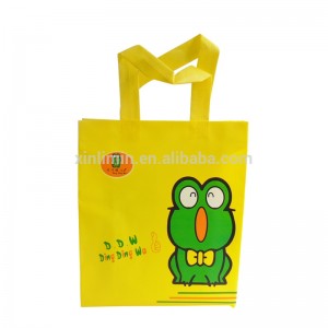 Custom logo printed manufacturer low quality non woven fabric shopping bags in bangladesh
