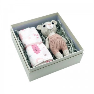 Personalizzato a basso prezzo Carta Baby Milestone Gift Set Keepsake Storage Box Memory (1)