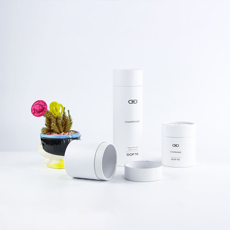 Caixa d'embalatge d'encens personalitzada cilíndrica de tub d'alta qualitat amb logotip