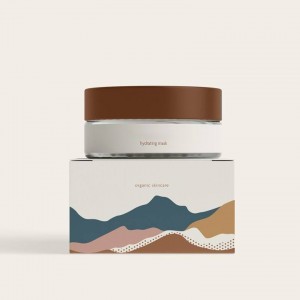 Прилагодено лого Кутија за пакување на производи за козметички крем за производи за крем за нега на кожа