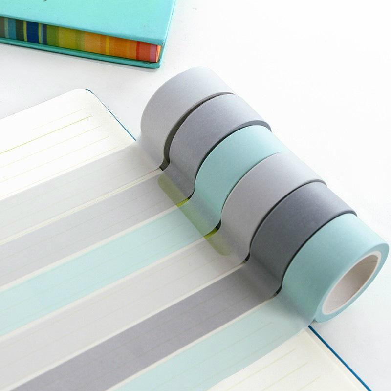 Velkoobchodní barevné papírové role vodotěsné dekorativní washi pásky