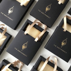 Groothandel Aangepast logo Hoogwaardige luxe kartonnen geschenkverpakking Papierlade B (
