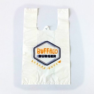 Hdpe Customized T-shirt Bags With Printing Logo_Biodegradable