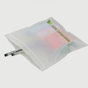 Miljøvennlig glidelås klær emballasje frostet plast ziplock bag PE zip lock emballasjepose med din logo