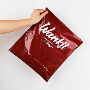 Logo personalizat imprimat ecologic, reciclat, rezistent la rupere, curier poștal, saci de expediere pentru îmbrăcăminte