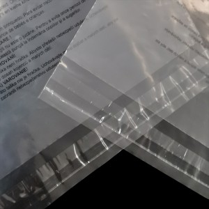Vruća prodaja po narudžbi za reciklažu samoljepljivi pečat prozirna OPP plastična poli vrećica s upozorenjem o gušenju