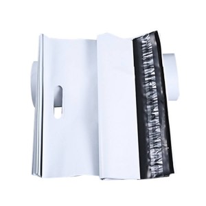 Geantă de corespondență cu mâner personalizat Tricou din plastic Livrare de îmbrăcăminte Geantă de polietilenă Imprimare personalizată Pachet de plic Mailer de polietilene cu mâner