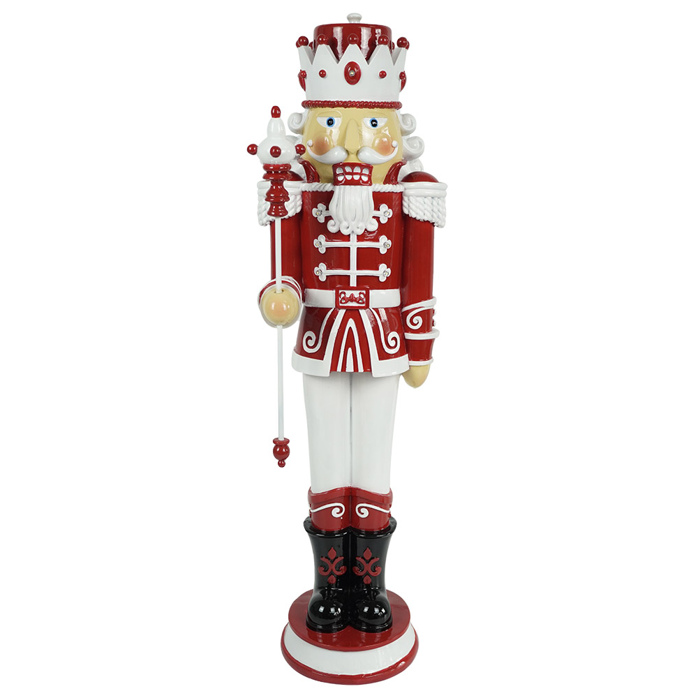 Melody Wholesale Christmas outdoor & indoor decor polyresin nutcracker with Led light Featured Image