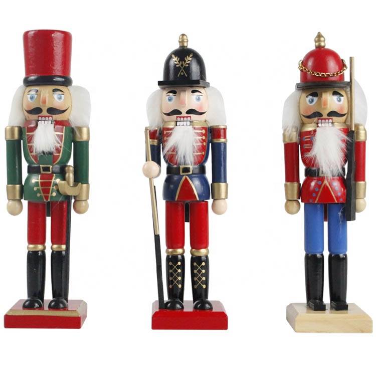 New arrive indoor decor Custom Small tabletop Christmas doll wooden soldiers nutcracker