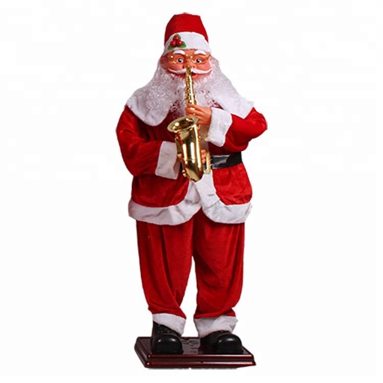 Christmas outdoor decoration Big size musical dancing Santa Clause figurines